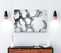 Obraz 3d Kompozícia šesťuholníkov zs1288